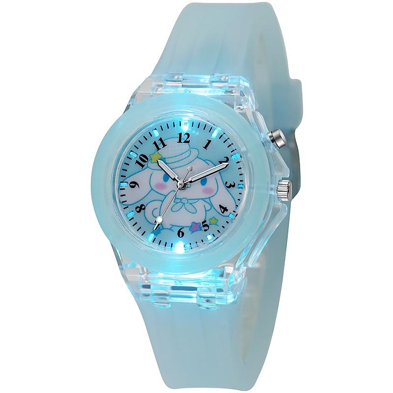 Popular Cartoon Led Silicone Kids Watch Girls' Night Light Glow Watch Wholesale