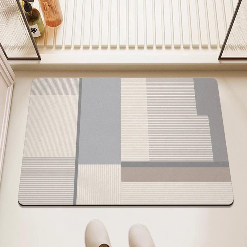 Minimalist Quick-Drying Non-Slip Diatomaceous Earth Bathroom Floor Mat