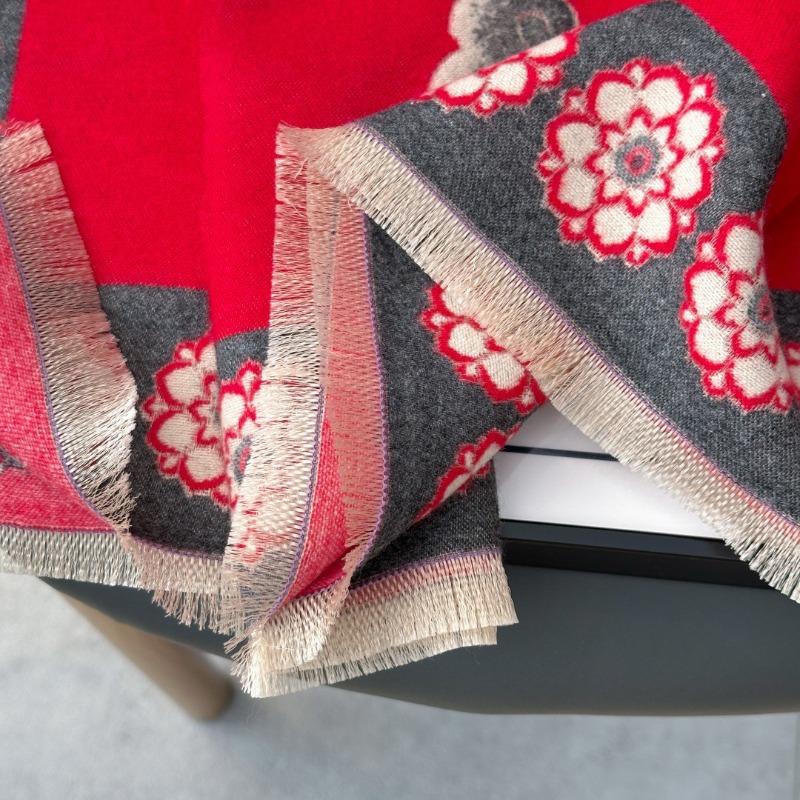 Winter new Zhongxiangyun jacquard scarf women's imitation cashmere shawl high-end sense versatile thickened warm scarf