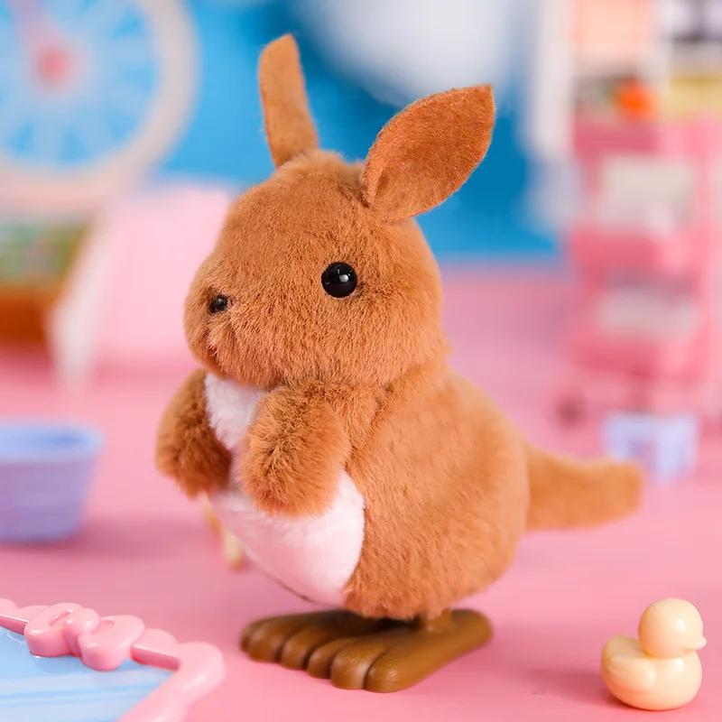 

Plush Animals Toy Children Boys Girls Stuffed Animals Bunny 1pcs Adorable Wind Up Jumping Bunny Clockwork Walking Playthings Children Enjoyable Gifts