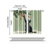 2 Pcs, Filtering Curtains (excluding Rods, Non-movable, Without Batteries) Black Cat for Use In Bedrooms and Living Rooms