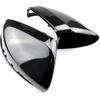 2Pcs LHD Car Side Rearview Mirror Caps Cover for Benz C E GLC Class W205 X253 W213 W222 2016- ABS Car Accessories (Glossy Black)