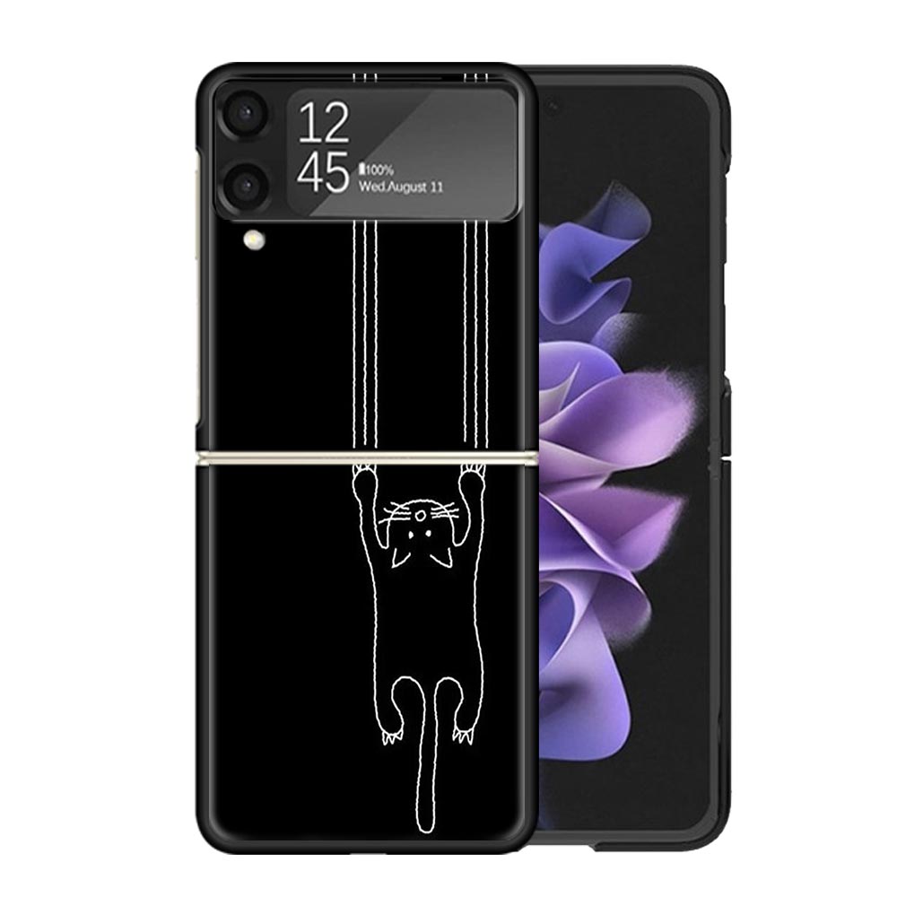 

Cat Footprint Funny Paw Cute Clear Phone Case For Samsung Z Flip 7 6 5 4 3 Galaxy ZFlip7 ZFlip6 ZFlip5 ZFlip4 ZFlip3 5G Print Co Samsung Z Flip 5