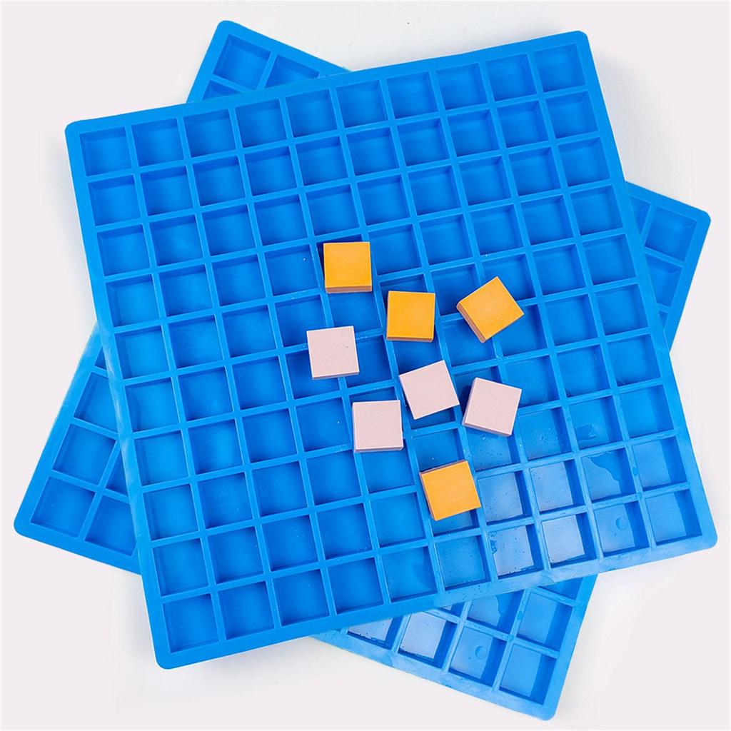 Easily Release Ice Mold 100 Grids Small Square Ice Tray Flexible Silicone Ice Maker for Cocktails Coffee Enduring