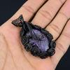 Purpurite Jewelry, 999 Copper Wire Wrapped Pendant Handmade Gemstone Jewelry, Gifts For Wife Brand New Pendant