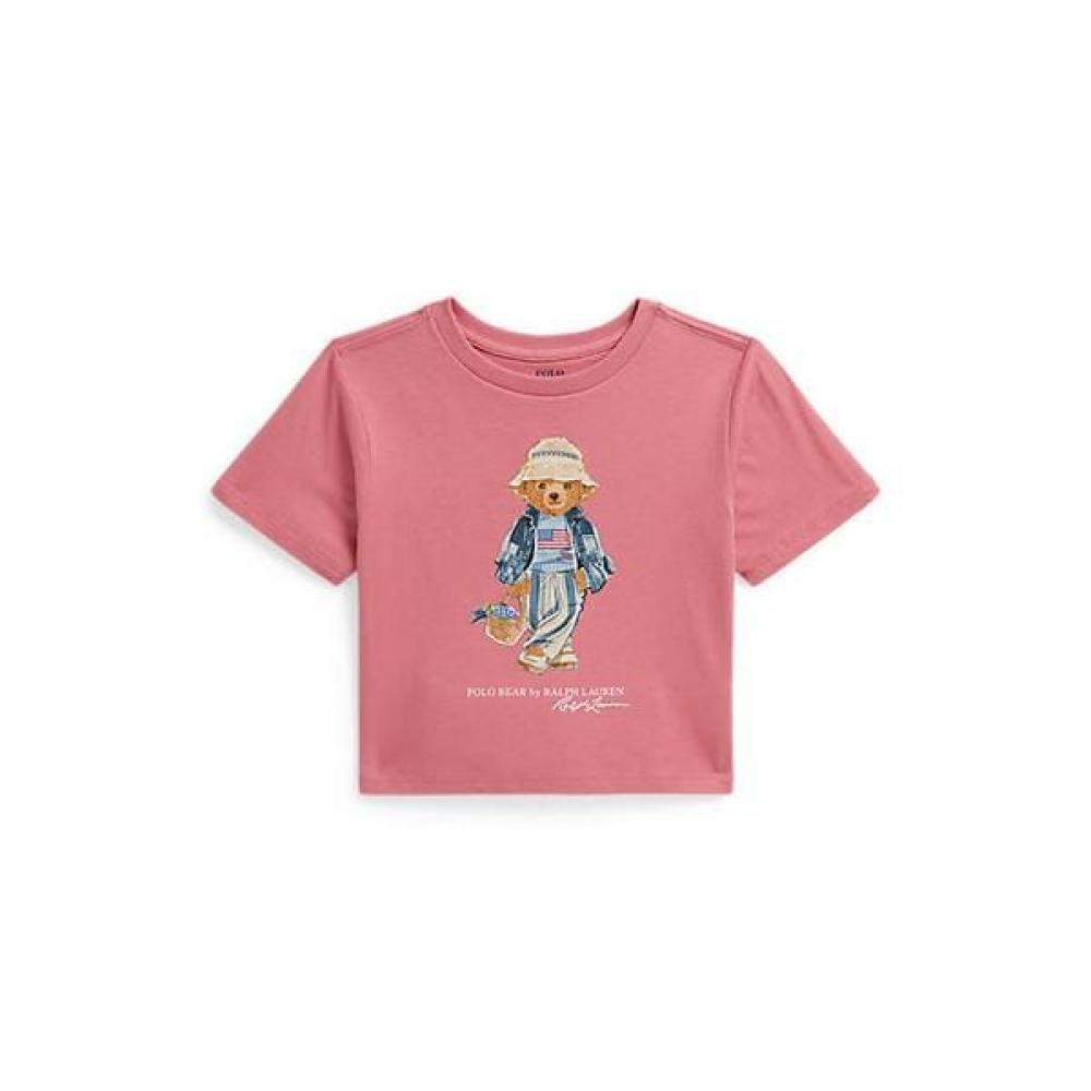 Polo Ralph Lauren Girls 2 6 Years Cotton Jersey Tee Polo Bear Cwpotshr8020527650 4