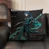 Ji Yan Wuthering Waves Cute Cushion Cover Natural Linen Organic Fabric Double-Sided Printing Sofa Home Decor Gift Pillow Case