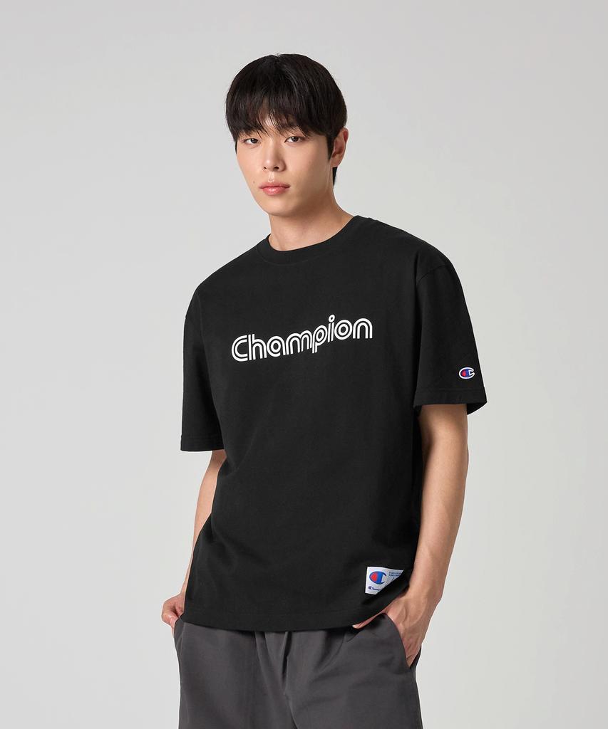 CHAMPION Track Logo Jog Tag T-Shirt 3 Colors
