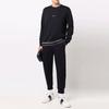 Emporio Armani Solid Color Tapered Cuff Knit Joggers Men bottoms Dark-Blue 8N1P921JHSZ0920