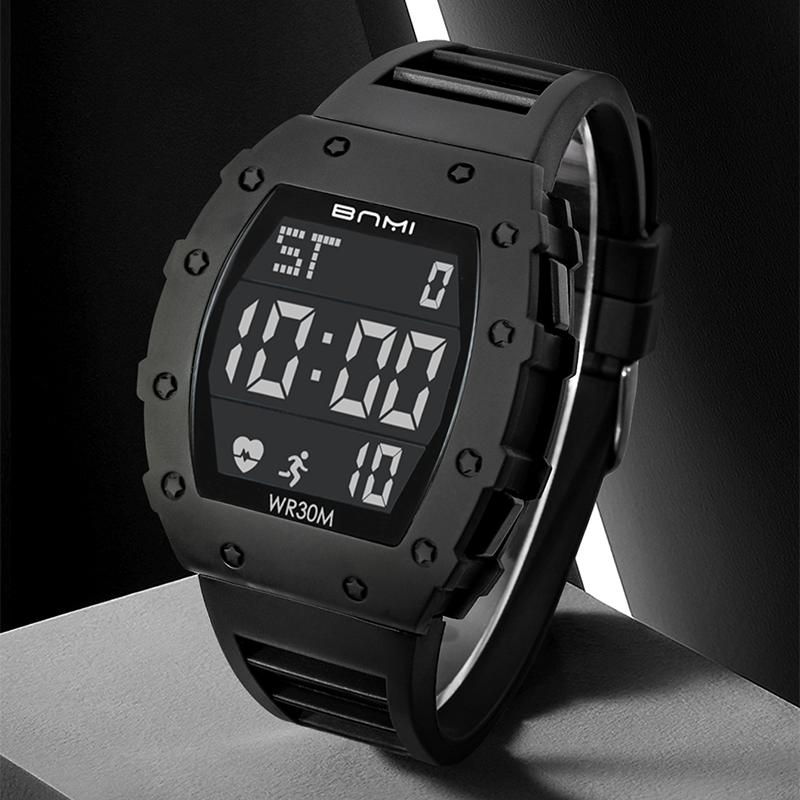 Ceasuri Sport Electronice Digitale LED pentru Bărbați Multifuncționale Militare Impermeabile Cronometrare Ceas de Exterior Cadou pentru Bărbați NOU