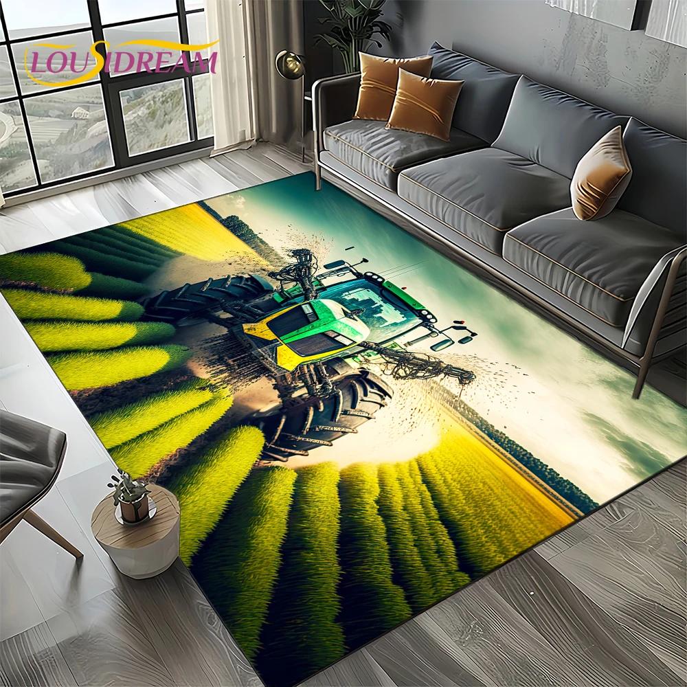 Retro Truck 3D Tractor Car 27 Style Carpet Rug for Living Room Bedroom Home Sofa Decoration,Kid Area Rug Non-slip Floor Mat Gift