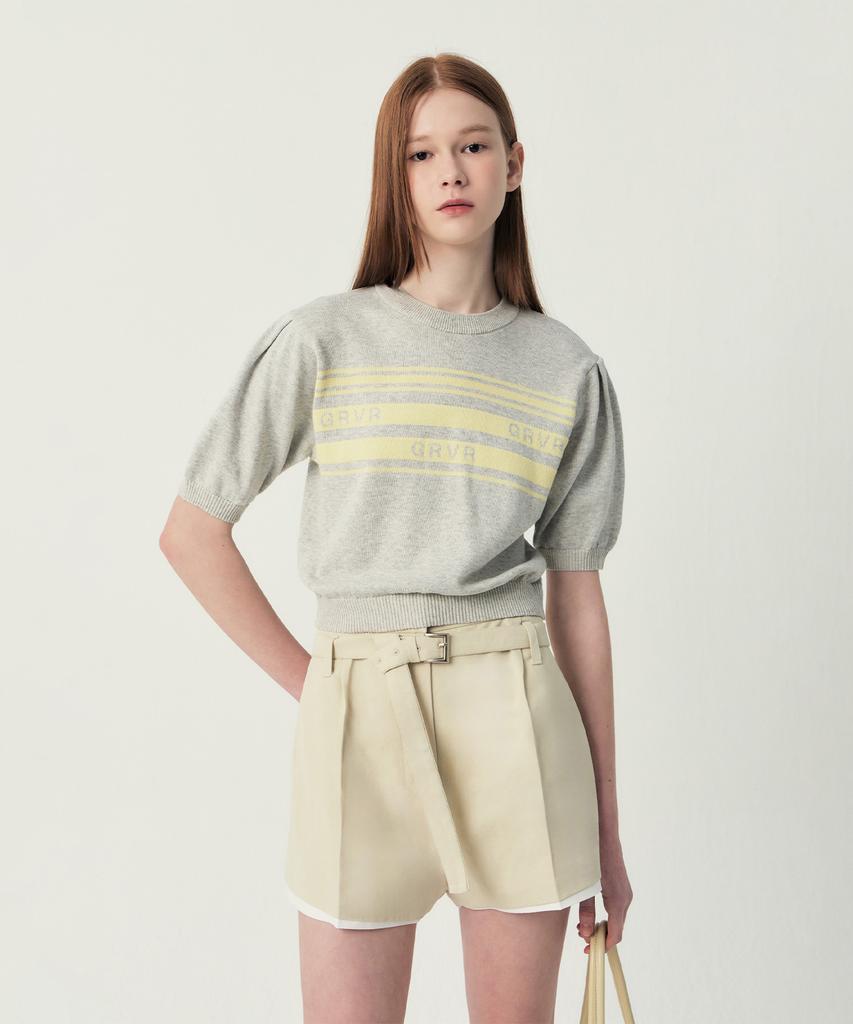 GROVE Zane Layered Shorts (Beige)