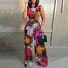 Sleeveless Jumpsuit Spring/Summer Women's New European and American Leisure Pants Silm Print Sleeveless Jumpsuit
