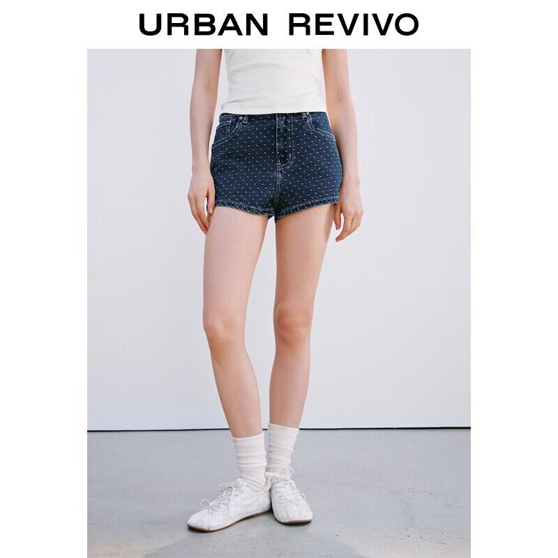 UR2026 Women s Polka Dot Denim Shorts 29