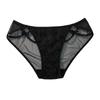 Fashion Low Waist Lace Briefs Hollow Transparent Women Underwear Cotton Crotch Mesh Bow Lace Panties Girl