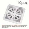 10pcs Bathroom Hair Filter Hair Screen Toilet Sewer Filter Kitchen Anti-clogging Anti-insect Self-adhesive Floor Drain Sticker.