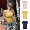 Queen White Vneck Short Sleeve T Shirt For Summer Casual Women