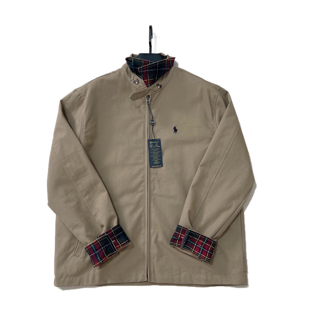 

«Куртка Харрингтон RL Raff высокого качества в стиле «старые деньги» с вышивкой пони и лацканами на молнии». M хаки