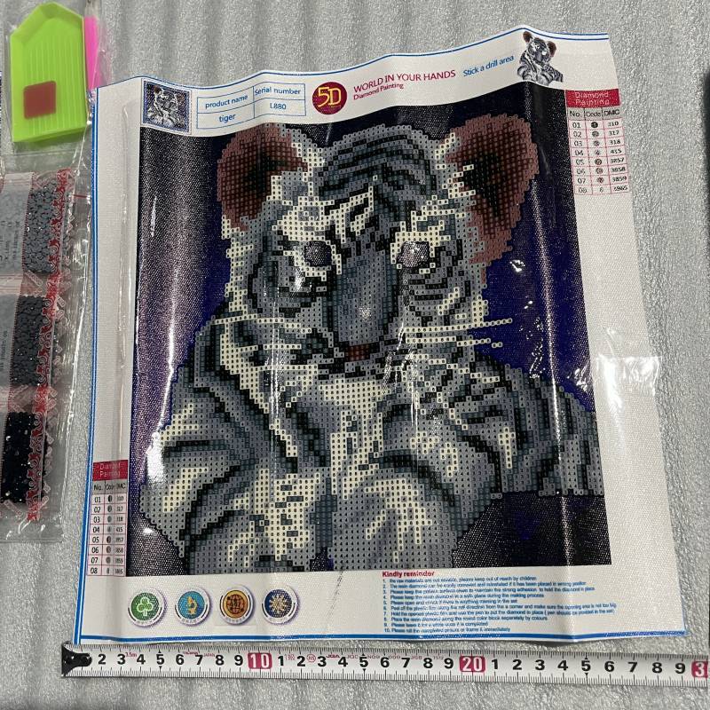 Cute Tiger Self Adhesive Wall Stickers For Living Room Decor