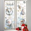 Weihnachtsdekoration Glas Fensterschmuck Statisch Haftend Neujahrsveranstaltung Festival Szene Aufbau Fensterglas Aufkleber