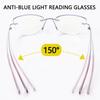 2026 Ultra Light Frameless Progressive Multifocal Reading Glasses, HD Anti Blue Light Presbyopia Eyewear Diopters +1.0 To +4.0