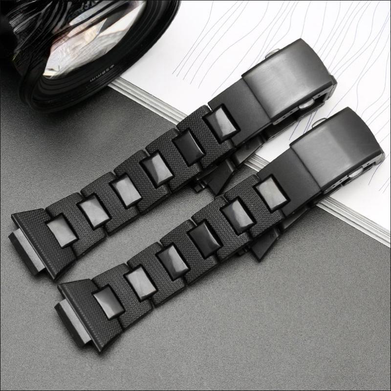 Pro Casio G-SHOCK DW-5600 DW6900 DW9600 GW-M5610 Černý Plastový Řemínek Hodinek Zakřivený konec 16mm Pánský Náramek Hodinkové Příslušenství