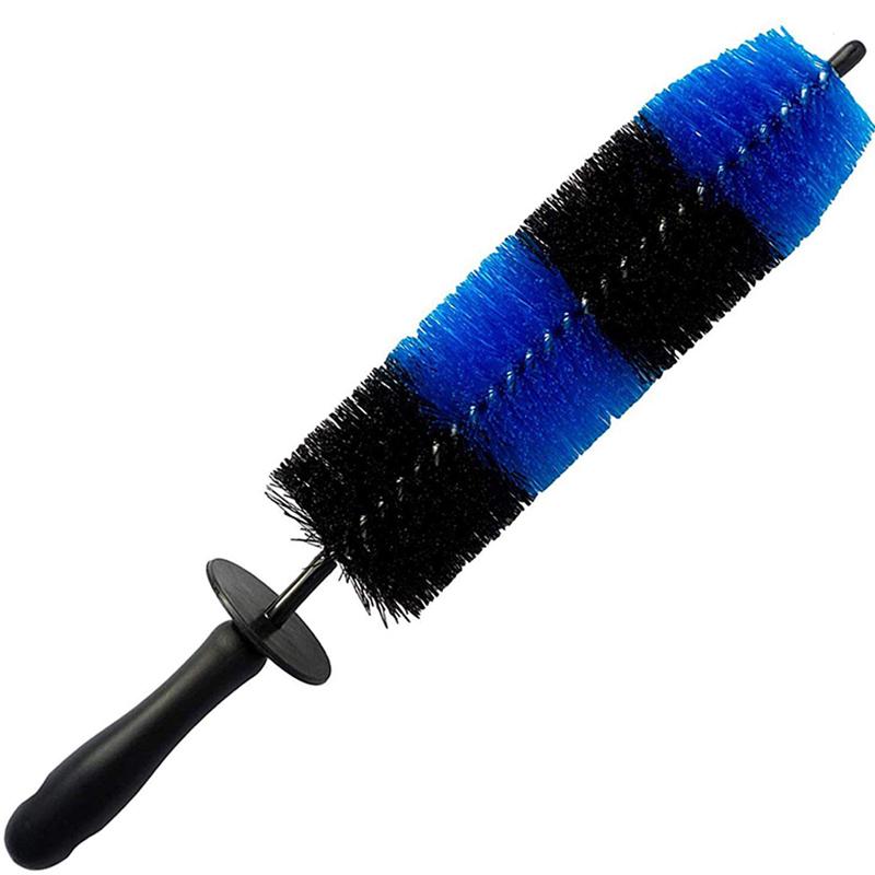 Car Wheel Cleaning Brush Long Handle Blue Black Red Car Wheel Rim Hub Cleaning Brush Tire Detail Brush Auto Motorcycle Wash Tool