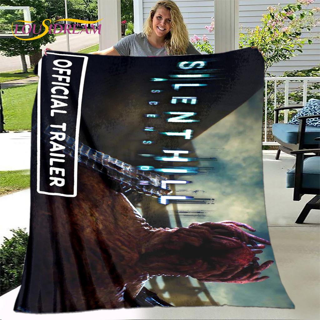 Silent Hill Horror Movie Game Soft Plush Blanket,Flannel Blanket Throw Blanket for Living Room Bedroom Bed Sofa Picnic Cover Kid