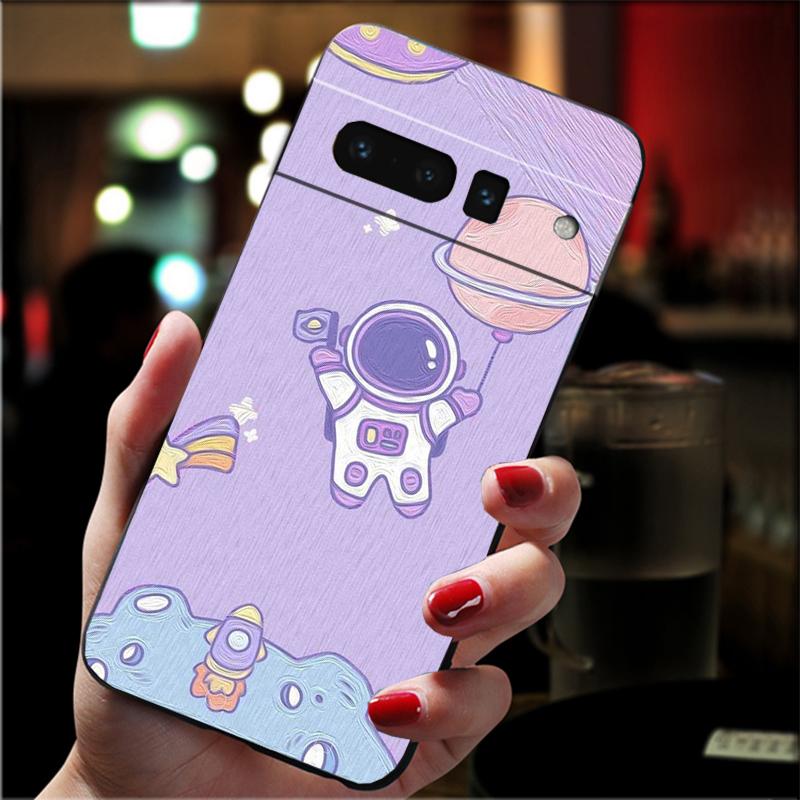 Phone Case For Google Pixel 10 9 Pro XL 9A 8 7 6 Pro Pixel 8A 7A 6A Pixel 8 7 6 5 Cute Astronaut