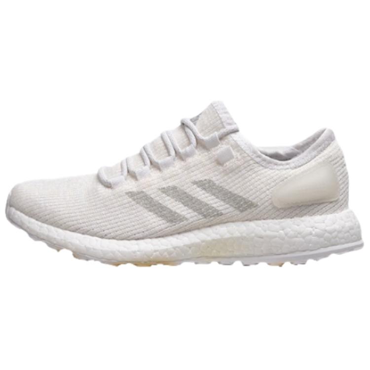 Adidas Pure Boost Clima Comfortable Versatile Non-Slip Durable Low-Top Running Shoes Unisex Running Shoes Gray White S82098