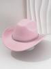 New cowboy hat top hat light luxury European gentleman's hat rhinestone accessories hat music festival party wear