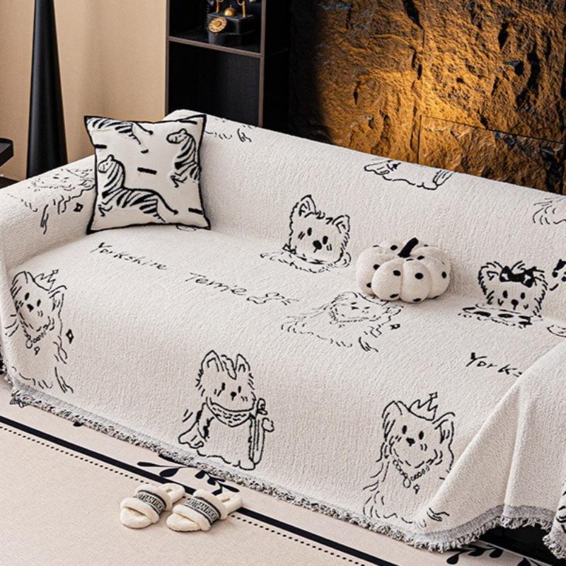 1PC Four Seasons Universal Sofa Towel Cartoon Cute A Whole Full Cover Leather Sofa Cover New Non-slip Seat Cushion