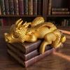 Creatieve Plankdecoratie Slaapdraak Boekenplank Decor, Boekhoek Figuur, Gotische Fantasy Leesdecor Boeksteun Ornament, Bureau Boekensteun