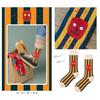 ETSMON Crew-length Socks Women Stylish Unique Design Elastic Breathable Floral Pattern Colorful High Crew Length Casual Gift Cotton All-season Unisex
