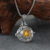 Retro Incense Ball Ball Wrapped with Branch Pattern Hollow Pendant for Women Versatile and High-end