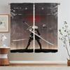 Nier Automata Window Blinds Kitchen Curtains Blackout Curtain Rods Tentacles Living Room Curtain for Children's Room Blind Curls