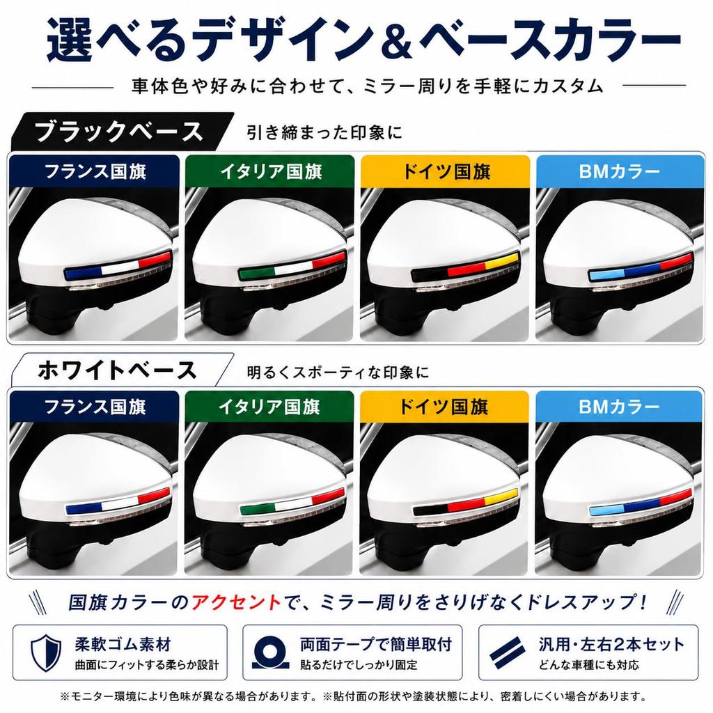 Side Mirror Sticker National Flag Seal Car 3D Door Guard