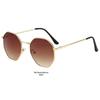 2025 High-End Unisex Metal Polygon Anti-UV Sunglasses