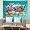 Scooby-Doo Print Tapestry, Backdrop, Easy Setup, Ideal for Bedroom, Office & Living Room, with Aesthetic Wall Hanging Decor.