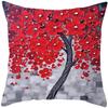 Oil Painting Tree Cushion Cover for Sofa Livingroom Pillow Case Home Decoration % Polyester Vintage Throw Pillow Cover