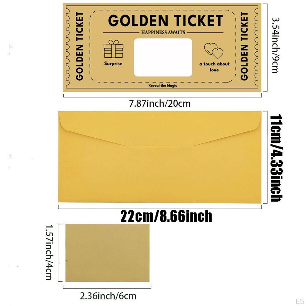 2 Pieces Scratch Off Cards with Envelopes for Boyfriend Girlfriend Party Favors Reveal