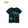 27kids K-style Children's Clothing Summer Kids Short Sleeve T-Shirt Boy Dinosaur Cartoon Clothes Baby Boy 100% Cotton Coat