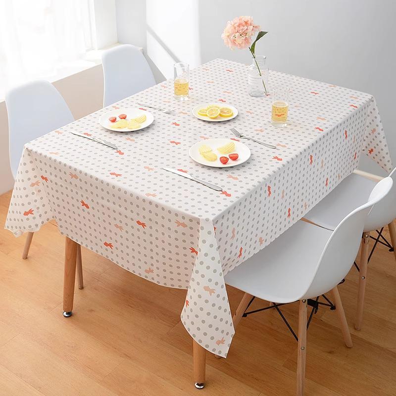 Waterproof Oil-Proof Tablecloth - Wash-Free Rectangular Nordic Dining & Coffee Table Mat