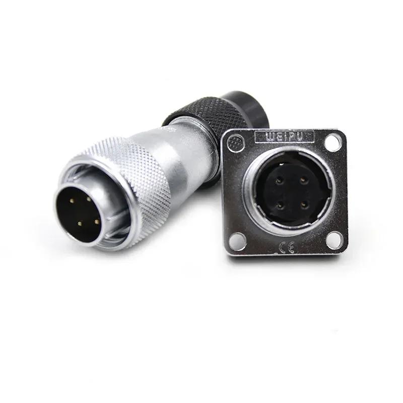 WEIPU WS16 TD/Z 2Pin 3Pin 4Pin 5Pin Automotive Screw Install Electrical Panel Connector 7pin 9pin 10pin Male Plug Female Socket