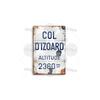 Segno Metallica Corsa Ciclistica Segnaposto Francia Croix de Fer Loze l'Iseran Peyresourde Tramassel d'Izoard Galibier Mont Ventoux