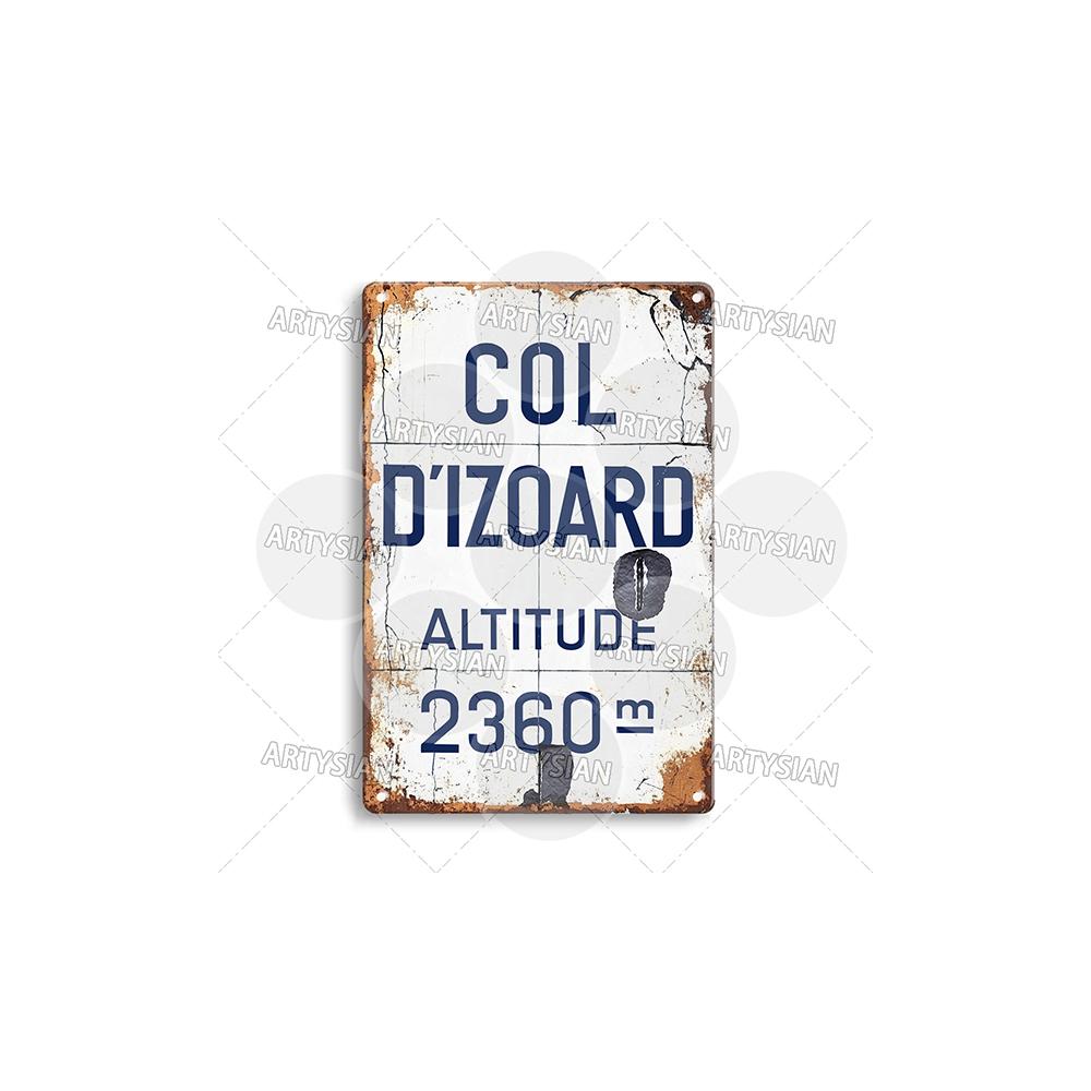 Segno Metallica Corsa Ciclistica Segnaposto Francia Croix de Fer Loze l'Iseran Peyresourde Tramassel d'Izoard Galibier Mont Ventoux