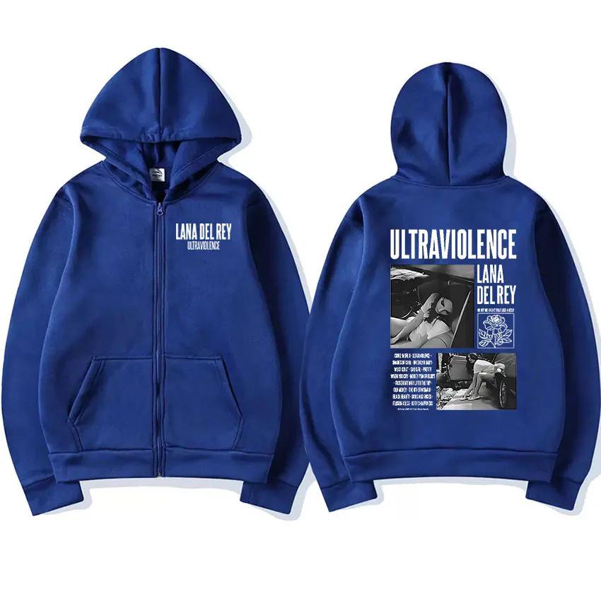 Lana Del Rey Unisex Retro Mikina na zip 2023 - Hip Hop Pulovr