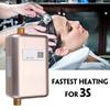 3800W Instant Tankless Heater 110V/220V LCD Display Heating Shower Faucet Electric Water Heater