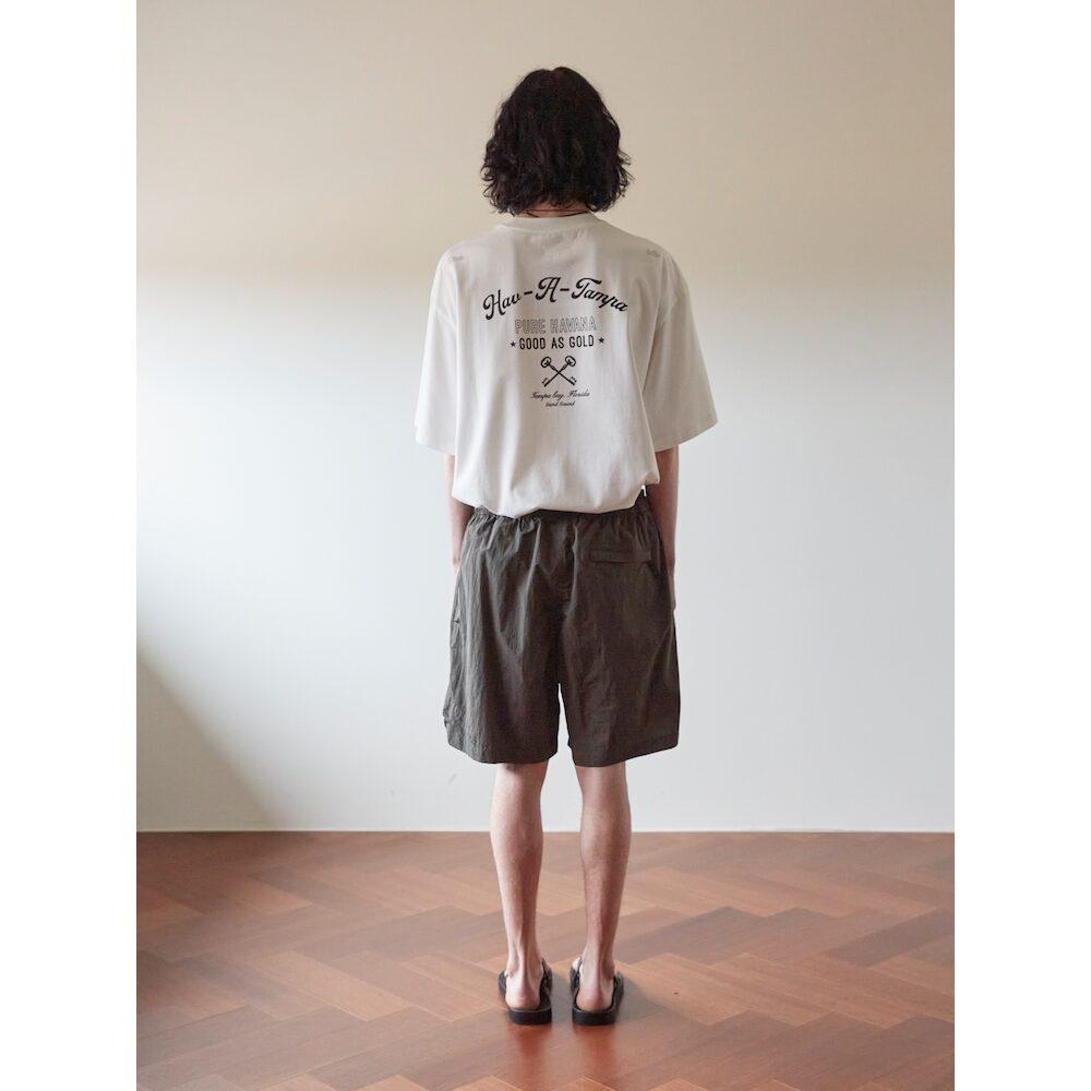 Saendeusaundeu (Unisex) Nylon Banding Shorts Charcoal