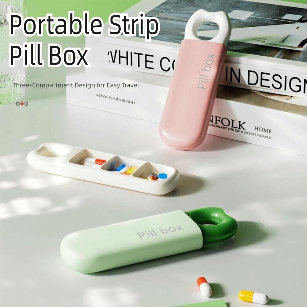 Gifts 3-grid Daily Pill Organizer Portable Mini Pillbox Pocket Travel Pill Holder